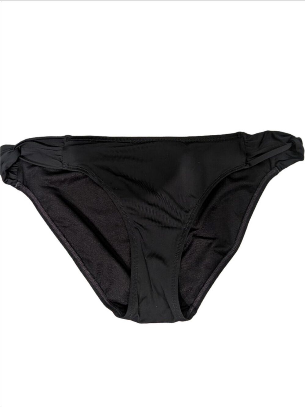 La Vie En Rose Aqua Black Classic Bikini Swim Bottoms Size L